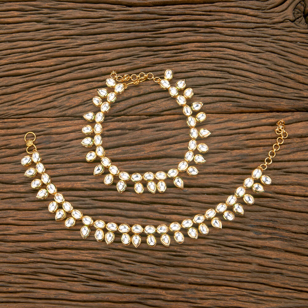 Kundan Classic Payal With Gold Plating