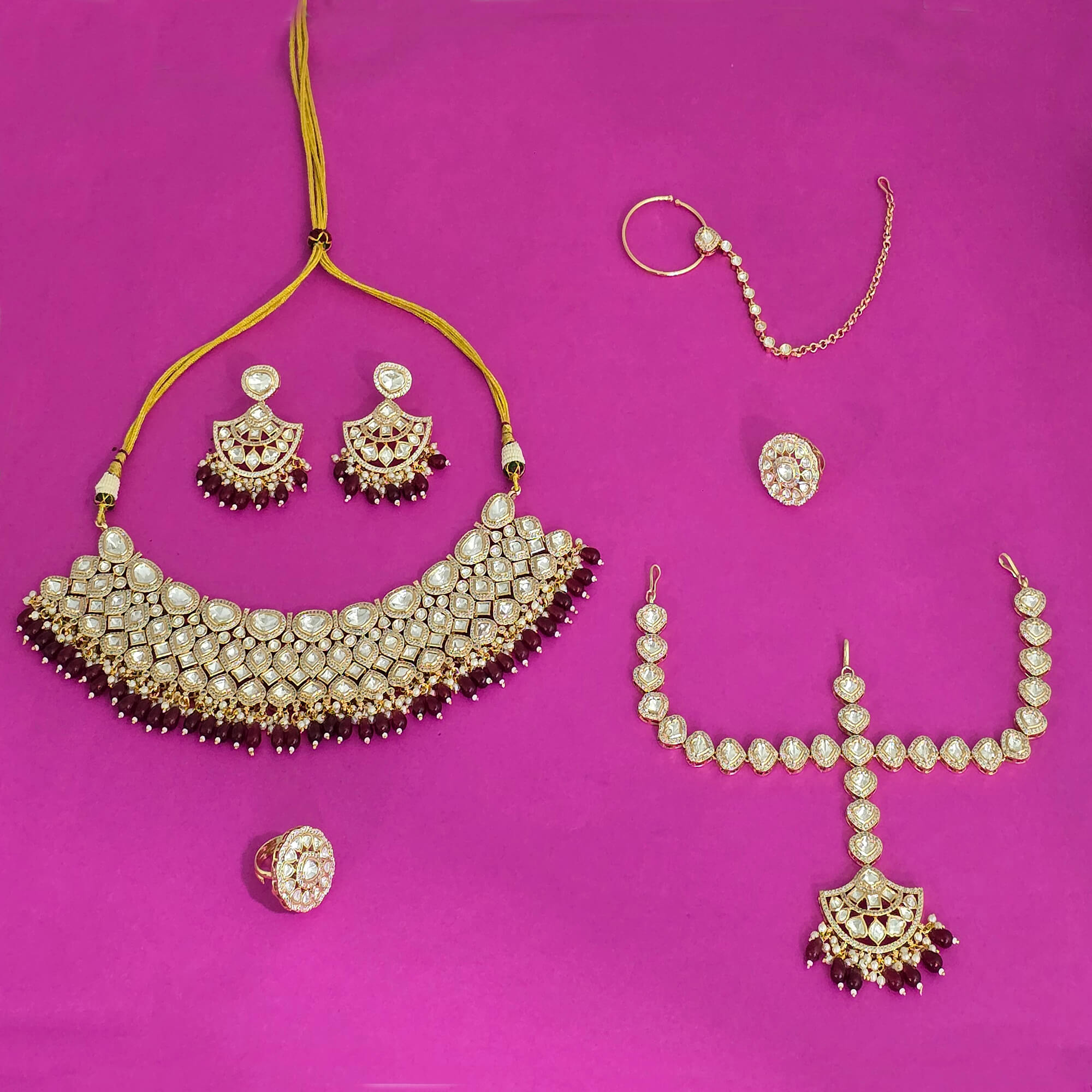 Kundan Classic Bridal Sets With Gold Plating
