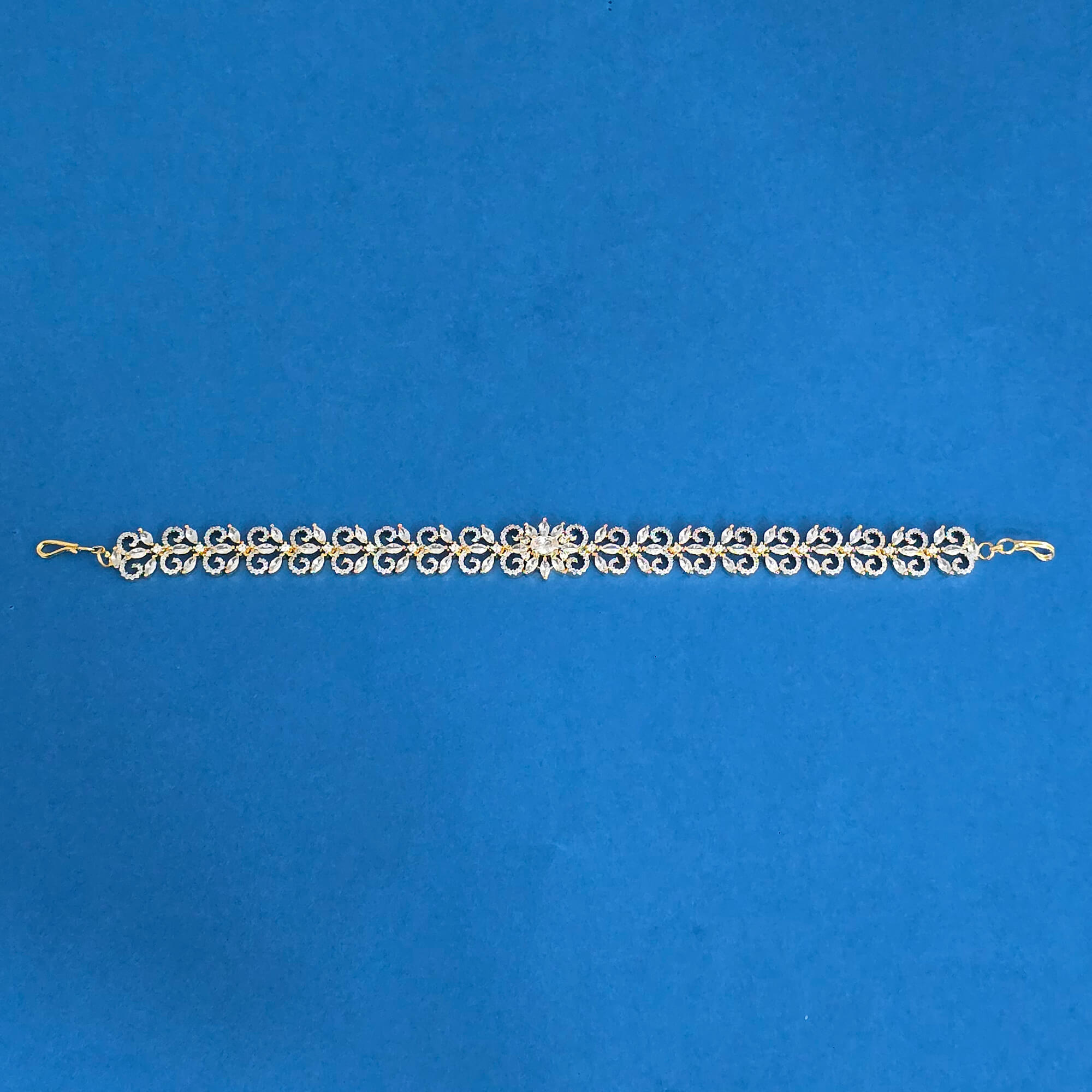 Cubic Zirconia Classic Shishful With 2tone Rhodium Plating