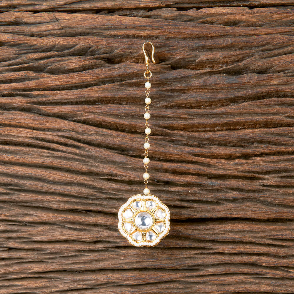 Kundan Classic Bore With Gold Plating