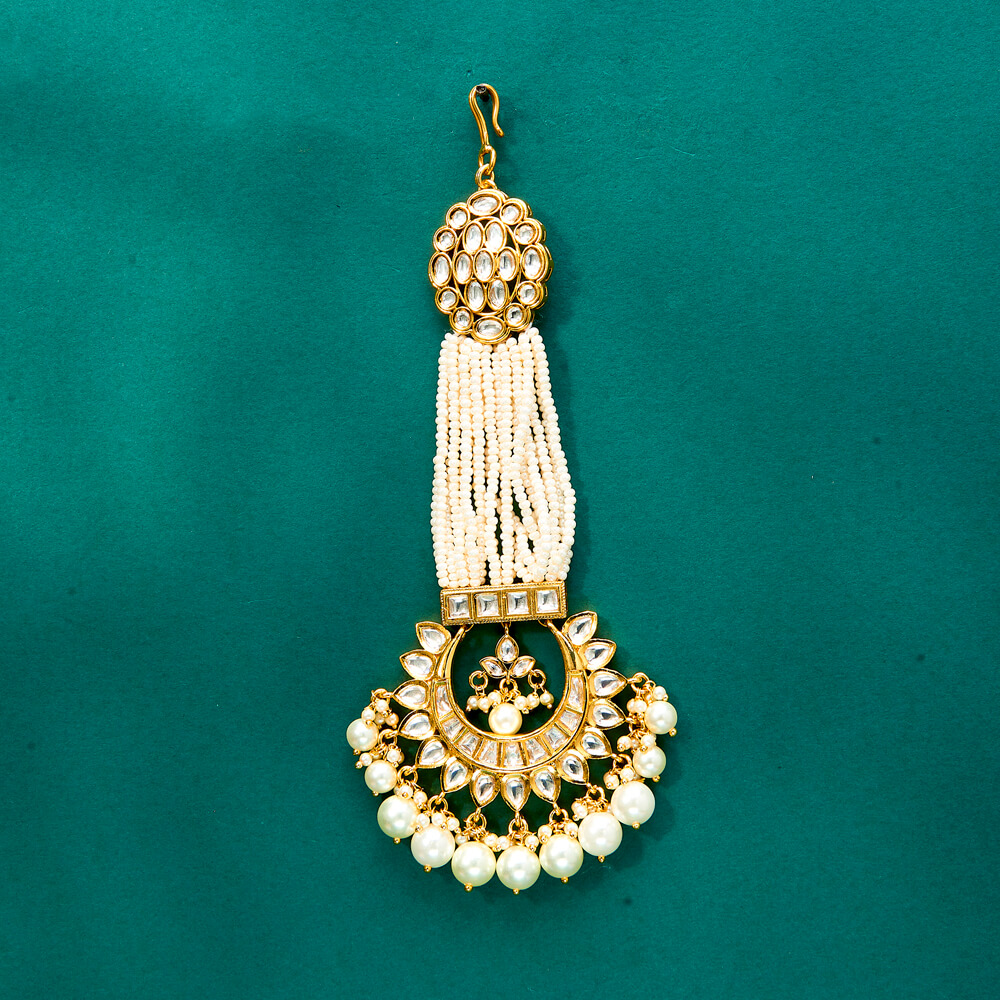 Kundan Moti Pasa With Gold Plating